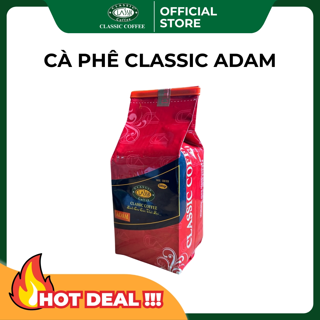 Cà phê bột Classic ADAM 500gr